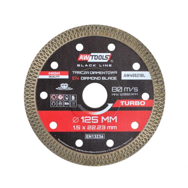 DIAMANTNA REZNA PLOČA 125x1,5mm TURBO TANKA